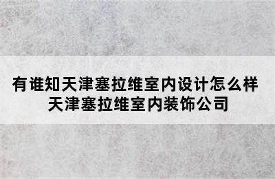 有谁知天津塞拉维室内设计怎么样 天津塞拉维室内装饰公司